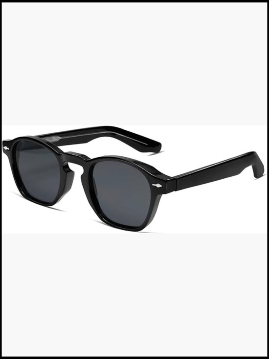 Retro Square Sunglasses Thin Cube Frames Vintage Slim Intellectual Style main image 5